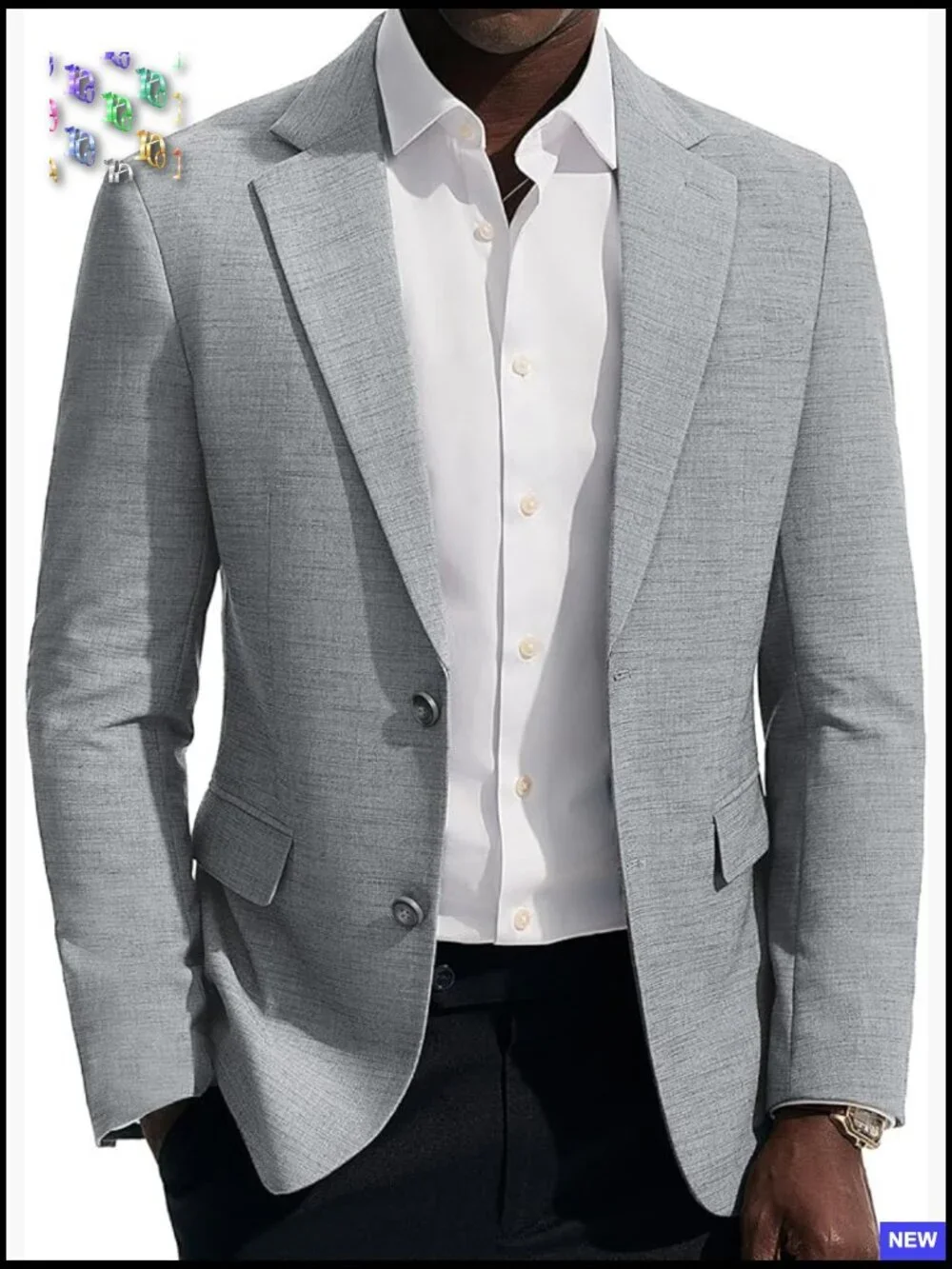 Lightweight Sport Coat Blazer Two Button Casual Elegant Regular Fit Classic